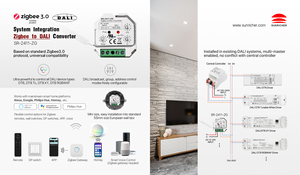ตัวควบคุมซิกบี ดาลี รุ่น Sunricher SR-2411-ZG DT8 Tc XY RGBWAF อัปเกรดผ่าน OTA รองรับ Multi-Master DALI Bus - Product Image 2