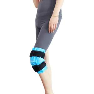 2024 impacco di ghiaccio del ginocchio avvolgente a caldo a compressione di Gel fascia di supporto termico per il dolore da artrite, lesioni atletiche
