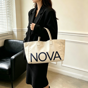 Bolso de Mano Personalizado con Diseño Estructurado en Forma de Barco Horizontal, Bolso de Lona <span class=keywords><strong>Grande</strong></span> con Múltiples Compartimentos para Viajes de Fin de Semana, Playa y Más - Product Image 2