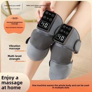 Pemijat lutut elektrik tanpa kabel, pemijat lutut portabel dengan layar sentuh 3 mode getaran kompres panas, penghilang nyeri kaki - Product Image 2