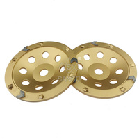 Disque abrasif diamanté PCD personnalisé Sanso OEM, meule à coupelle pour résine, colle époxy, béton, granit