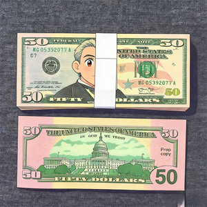 200 pièces de billets de banque américains factices en <span class=keywords><strong>dollars</strong></span> américains, billets de <span class=keywords><strong>20</strong></span>, 50, 100 <span class=keywords><strong>dollars</strong></span> réalistes, argent factice pour effets de film, 78*33mm, taille 50% - Product Image 5