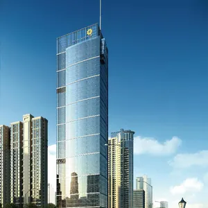 高品质现代高层预制轻钢框架结构办公楼建筑