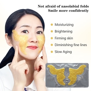 Patch idrogel antirughe per linee del sorriso e contorno orale, patch antirughe in silicone riutilizzabili, maschera viso lifting e rassodante, all'ingrosso - Product Image 1