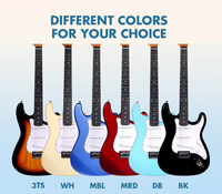 Kit de Guitare Électrique SMIGER L-G1M Custom pour Débutant, Fabriqué en Chine, Prix de Gros E-commerce, avec Amplificateur