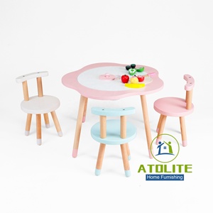 <span class=keywords><strong>Table</strong></span> à fleurs multifonction, bureaux d'apprentissage et chaises de salon pour enfants - Product Image 3