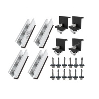 FarSun Support de montage de toit solaire en aluminium PV Short Rail Rooftop