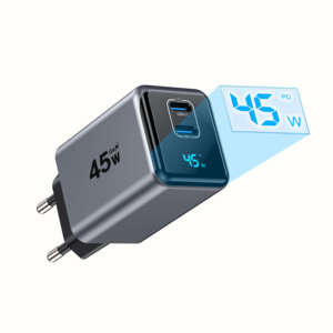 <span class=keywords><strong>Cargador</strong></span> de Teléfono KYT 45W con Pantalla Inteligente Ai, Adaptador de Corriente Rápida <span class=keywords><strong>Tipo</strong></span> <span class=keywords><strong>C</strong></span> para <span class=keywords><strong>Samsung</strong></span> - Product Image 2