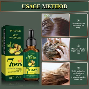 Répare les pointes fourchues et les frisottis Huile essentielle pour les cheveux au gingembre 7 jours Résultats Traitement nourrissant du cuir chevelu 30ml - Product Image 3