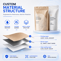 Sachets Doypack Recyclables de Qualité Alimentaire avec Fermeture Éclair, Ouvertures Faciles à Déchirer et Fenêtres Transparentes pour Assaisonnements (Poivre)