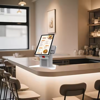 Kiosque de point de vente tactile Alihh 24 pouces avec SDK Windows 10 Intel Core I5, terminal de paiement par code QR pour restaurants de restauration rapide