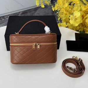 Sac bandoulière de luxe matelassé à motif losanges, sac à bandoulière étanche de créateur pour femme avec fermeture éclair, pochette à cosmétiques - Product Image 5