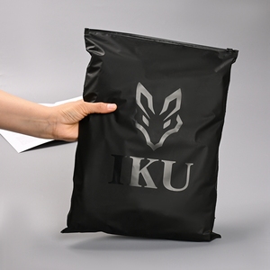 Custom Logo Luxury Factory Printing Logo Packaging Clothes Matte Poly Bag Custom Ziplock Clothing Frosted Zipper Plastic Bags