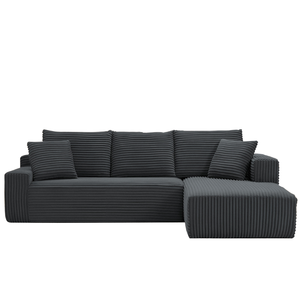Sofá Seccional en Forma de L Convertible Wayon Premium con Espuma de Alta Densidad y Tapicería de Tela para Apartamento, Estudio y Sala de Estar - Product Image 1