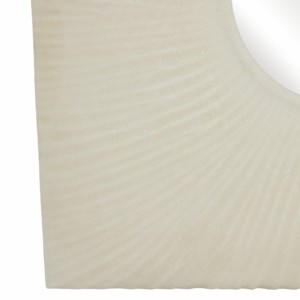 Specchio da parete scultoreo quadrato in resina di quarzo, specchio moderno per camera da letto, dormitorio, bagno, in poliresina testurizzata - Product Image 3