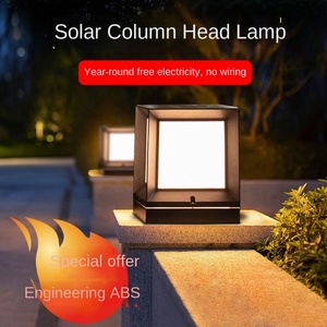 Design carré moderne LED boîtier en aluminium extérieur étanche IP65 E27 haute CRI 90 3 ans de garantie pilier porte lumières - Product Image 6