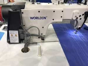 WD-7300-D1 High Speed <b>Single</b> Direct Drive Flatbed Industrial Clothing Lockstitch Sewing Machine - Product Image 3