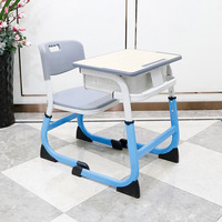 Bureau et chaise réglables en hauteur pour enfants, ensemble de mobilier standard pour salle de classe, adapté aux écoles indiennes