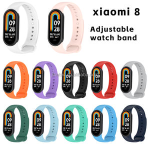 Bracelet de remplacement 2023, version mondiale colorée, bracelet en silicone pour montre intelligente <span class=keywords><strong>M8</strong></span>, compatible avec Xiaomi Mi 8 9 - Product Image 4