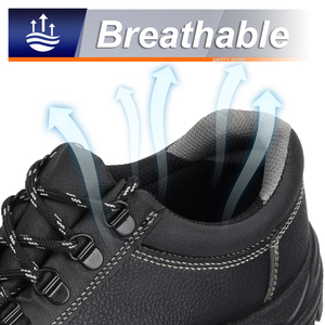 JIANKUN-Botas <span class=keywords><strong>de</strong></span> trabajo <span class=keywords><strong>de</strong></span> seguridad negras transpirables, <span class=keywords><strong>de</strong></span> corte bajo, antiperforación, antideslizantes, con punta <span class=keywords><strong>de</strong></span> acero, suela ligera <span class=keywords><strong>de</strong></span> PU, fábrica <span class=keywords><strong>de</strong></span> cuero <span class=keywords><strong>de</strong></span> microfibra - Product Image 5