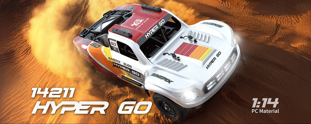 モコです。 HOSHI MJX HYPER GO MJX 14211 RC Car - High-Speed Desert Vehicle