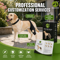 Attelle pour pattes avant de chien certifiée ISO13485, en néoprène avec sangles segmentées, pour les callosités du coude, les plaies de pression et l'arthrite