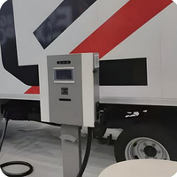 Nouvelle station de recharge pour véhicules électriques commerciale Sixpence à montage au sol, 200-220V, 20kw, 30kw, 40kW, CCS, GBT, CHAdeMO, 100A, IP54, étanche