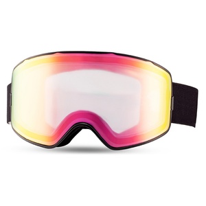 Lunettes de ski magnétiques à grand cylindre, lentilles en TPU, double couche, anti-buée, coupe-vent, lentille sphérique, protection des yeux, anti-sable pour adulte - Product Image 5