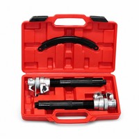 Kit de réparation de freins en acier allié forgé à chaud, comprenant 3 compresseurs de ressorts de voiture, avec mallette de transport
