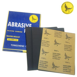 Papier abrasif Tianying Yingdiao, grain 60, base en papier kraft rectangulaire, imperméable, pour polissage et ponçage manuel - Product Image 3