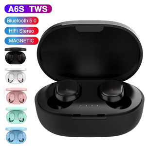 Audífonos Inalámbricos A6S TWS con Función de Llamada, Colores Macaron, Auriculares Airdots Mini Bluetooth, para Tiendas de Comercio Electrónico con Envío Directo - Product Image 1