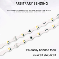 S-förmige Optische Flexible Beleuchtung Neues Modell 30,60,120,180 LEDs Pro Meter DC CE RoHS 2 Jahre Garantie Außen-LED-Streifenlichter