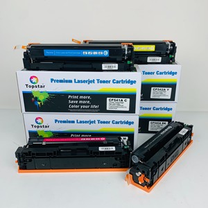 Cartouche de toner laser compatible Topstar <span class=keywords><strong>CF540A</strong></span> pour imprimante HP LaserJet M254dw/M254nw/M281FON/M281FDW, haute capacité, qualité supérieure - Product Image 1