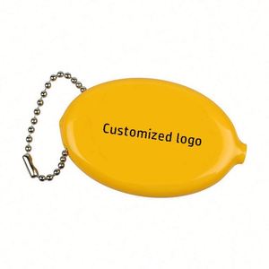 Monedero de Silicona Personalizado al por Mayor con Llavero, Bolsillo para Monedas con Logotipo Personalizado Impreso en PVC - Product Image 2