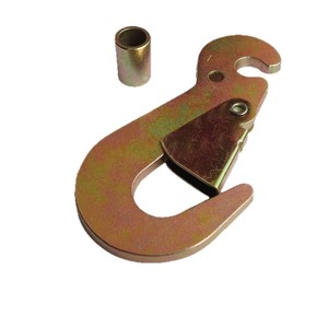 Tianchen E Shaped Swivel Hook 5000kgs 11000lbs Galvanized Carbon Steel Heavy Industry Bundling Hoisting Hook - Product Image 5