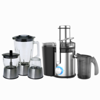 Thuisgebruik Keukenapparatuur Elektrische Roestvrij Staal Multifunctionele Keukenmachine Sapcentrifuge Blender Met Chopper Grinder