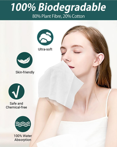 Customized Clean Thick Towel XL Size Face Towel Disposable Eco Friendly <b>Biodegradable</b> Face <b>Wipes</b> Clean Skin Clean Towels - Product Image 3