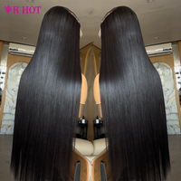 Pelucas de Cabello Humano Liso Natural de 30, 38 y 40 Pulgadas para Mujeres Negras, Pre-Desplumadas con Baby Hair, Pelucas Frontales de Encaje HD Sin Pegamento, Venta al Por Mayor