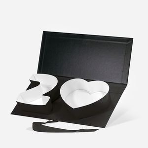 Luxury Creative Valentine <b>Gift</b> Packaging Idea Heart Shaped Present <b>Box</b> with <b>Clear</b> <b>Lid</b> - Product Image 2