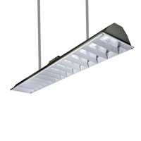 Nouveau luminaire encastré carré à persiennes 1x36w 1x40w Réflecteur Grille en aluminium Éclairage 4 pieds 5 pieds 1200mm Luminaire encastré