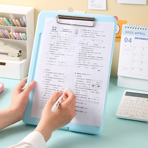 4 tập tin đa chức năng bảng cứng Clip nhựa trong suốt thư mục da tập tin Hộp kiểm tra lưu trữ giấy bán lẻ sản phẩm Nộp đơn - Product Image 4