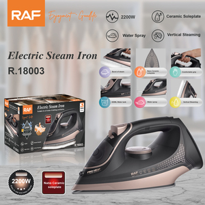 Fer à <span class=keywords><strong>vapeur</strong></span> électrique RAF R.18003 2200W 380ML avec semelle en céramique nano, fonction <span class=keywords><strong>vapeur</strong></span> pulsée, <span class=keywords><strong>vapeur</strong></span> verticale et pulvérisation d'eau - Product Image 2