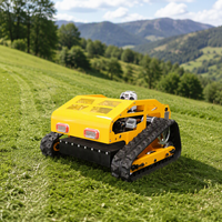 Tondeuse à gazon robotisée agricole sans fil à chenilles télécommandée, modèle très demandé pour l'agriculture