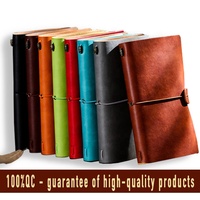 Mini Pocket Journal gedruckt Pu Leder reise tagebuch Softcover Business Diary Notebook mit Gummiband