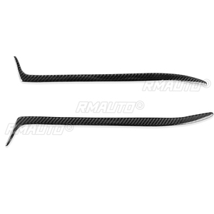 1 par de cubiertas decorativas de fibra de carbono para faros delanteros de coche, para BMW E36 1992-1998, pegatinas para coche, cubiertas decorativas para faros delanteros - Product Image 2