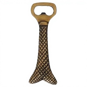 Décapsuleur porte-clés personnalisé en fonte, bord lisse, écologique, promotionnel, vente en gros, personnalisable - Product Image 1