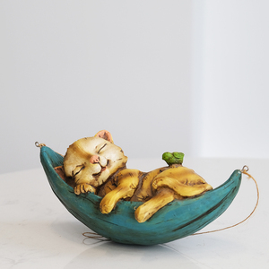 Figura DE ACCIÓN artesanal de resina para decoración del hogar estatuilla de gato de resina personalizada para decoración de jardín - Product Image 5