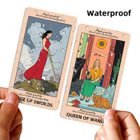 2025 personnalisé en gros Tarot 78 Pages impression et emballage avec guide doré or/argent Tarot Deck