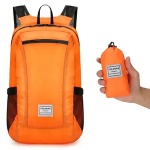 Mochila dobrável resistente à água para viagens ao ar livre, mochila esportiva de 15l para caminhadas e acampamento, leve