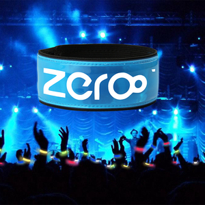 Custom 3 <b>Lighting</b> Modes Reflective PVC LED Bracelet for Graduation and Christmas Parties - Product Image 1